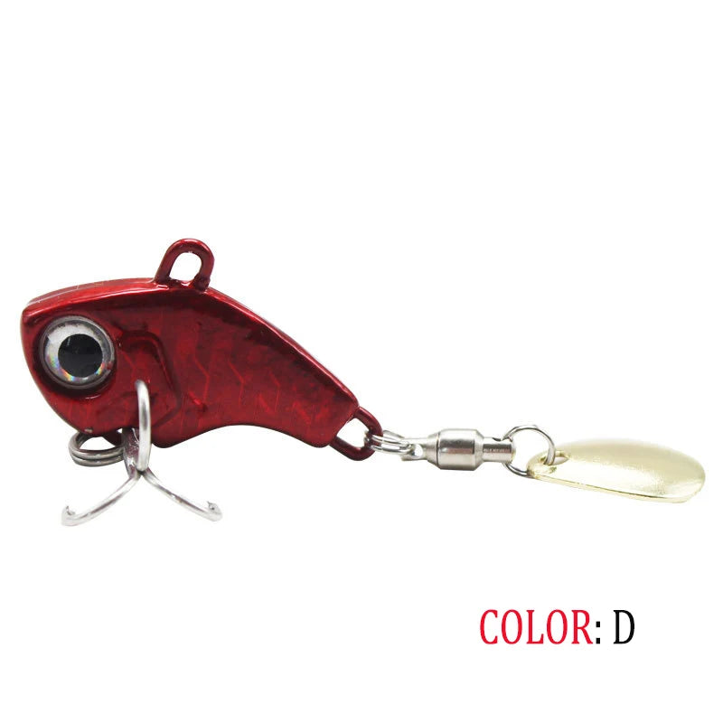 Fishing Lures Wobble Rotating Metal Vib Vibration Tail Winter Fishing 5g 10g15g20g Artificial Hard Baits Jig Spinner Spoon Pesca