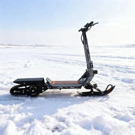 All-terrain snow scooters for mountain climbing and ice fishing, electric bikes