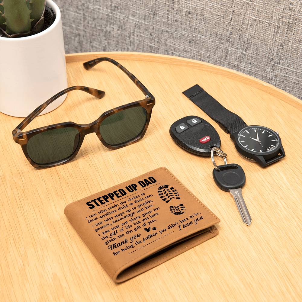 Para mi padrastro, Regalo de vida – Cartera de cuero