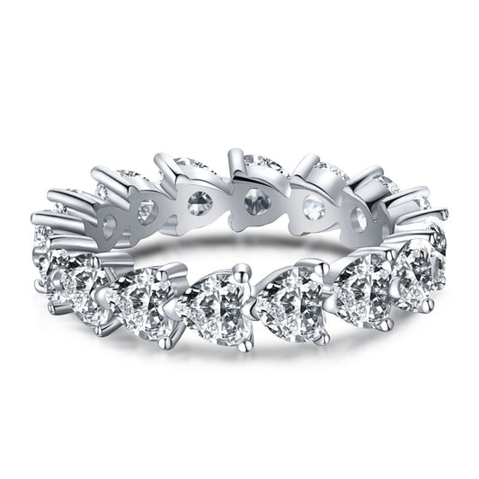 Women's Fashion Sterling Silver Ring with Zircon