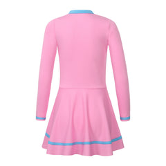 Solid Color Children's Dress Style Swimsuit