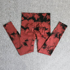 Women's Tie-Dye Seamless Skinny Yoga Pants