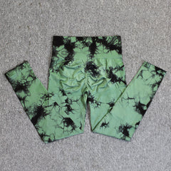 Women's Tie-Dye Seamless Skinny Yoga Pants