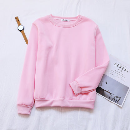 Korean Women's Plus Velvet Sweater for Autumn