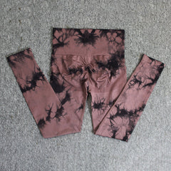 Women's Tie-Dye Seamless Skinny Yoga Pants