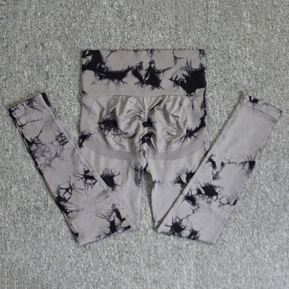 Women's Tie-Dye Seamless Skinny Yoga Pants