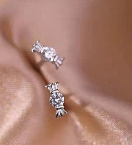 925 Silver 14K Gold Mini Candy Stud Earrings