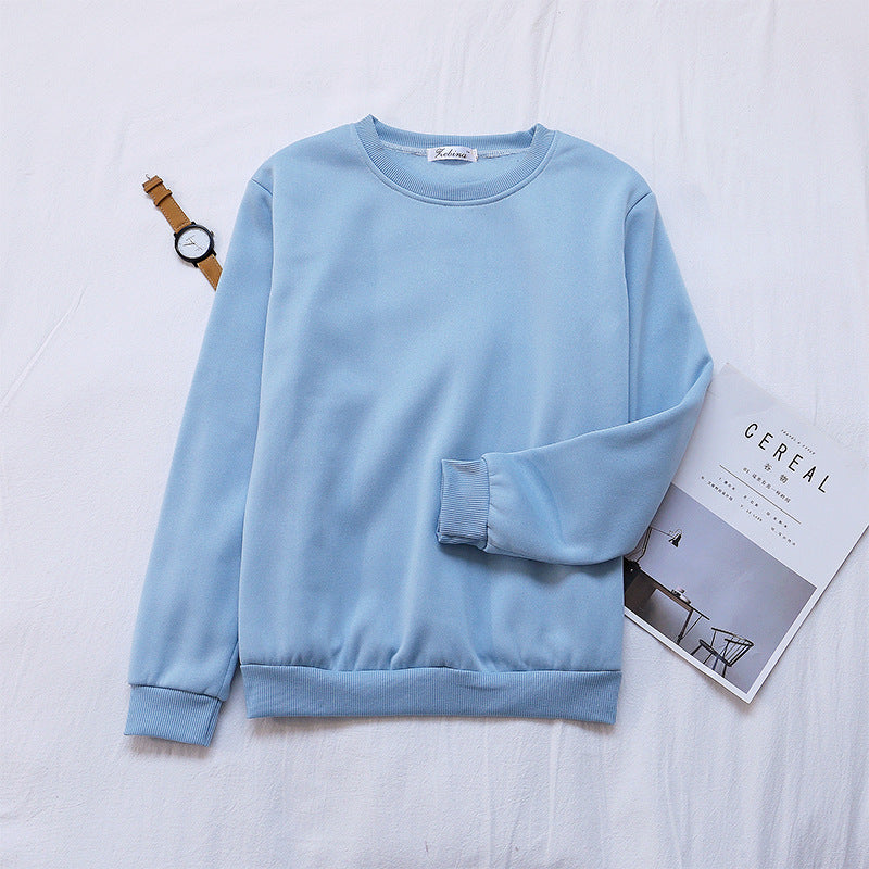 Korean Women's Plus Velvet Sweater for Autumn