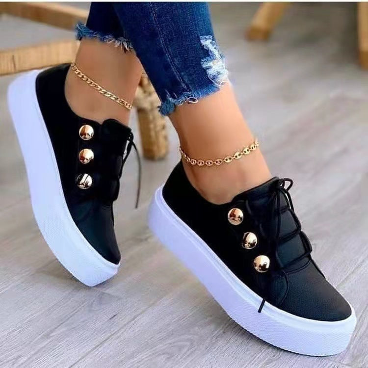 Women's Fashion Casual Board Shoes with Thick Bottom