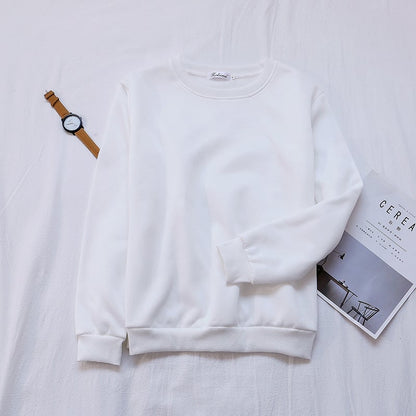 Korean Women's Plus Velvet Sweater for Autumn