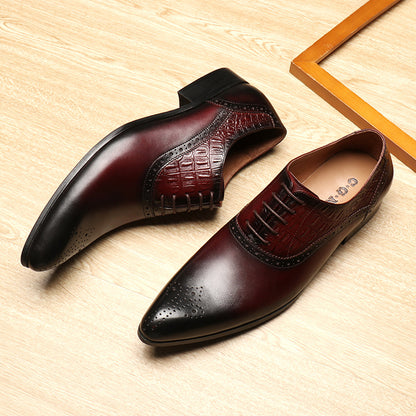 Business Leather Shoes in Top Layer Cowhide