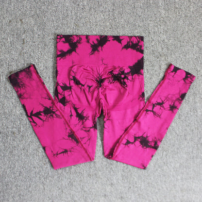 Women's Tie-Dye Seamless Skinny Yoga Pants