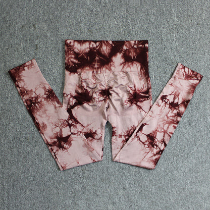 Women's Tie-Dye Seamless Skinny Yoga Pants