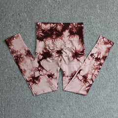Women's Tie-Dye Seamless Skinny Yoga Pants