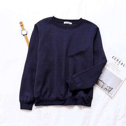 Korean Women's Plus Velvet Sweater for Autumn