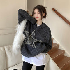 Vintage American Star Sweater for Autumn and Winter