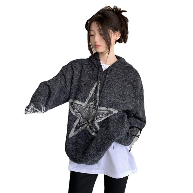 Vintage American Star Sweater for Autumn and Winter