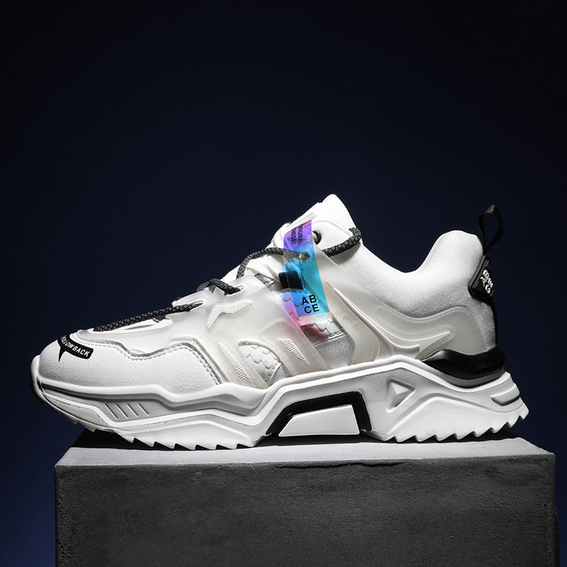 Men's Plush Dad Shoes with Reflective Laces
