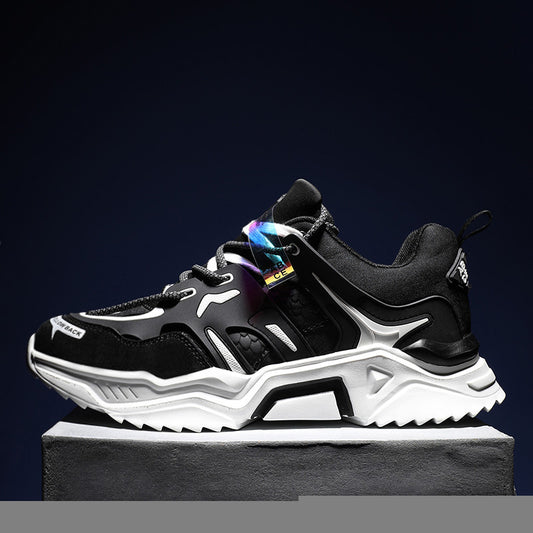 Men's Plush Dad Shoes with Reflective Laces