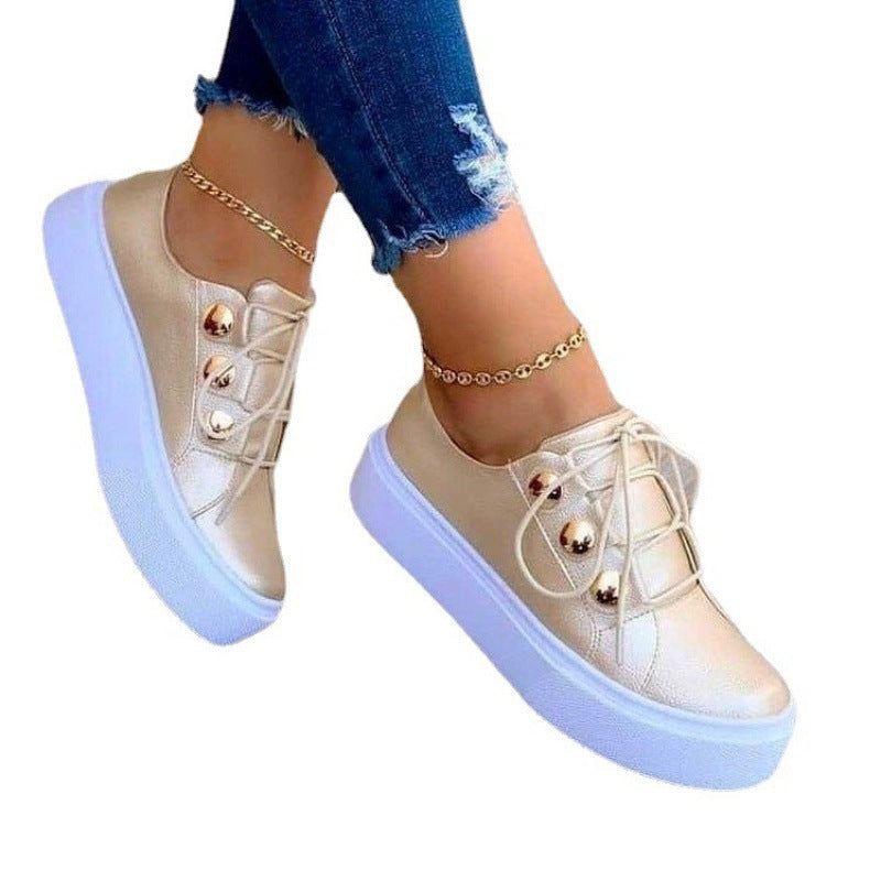 Women's Fashion Casual Board Shoes with Thick Bottom
