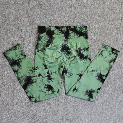Women's Tie-Dye Seamless Skinny Yoga Pants
