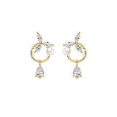 New Pearl Flower Earrings