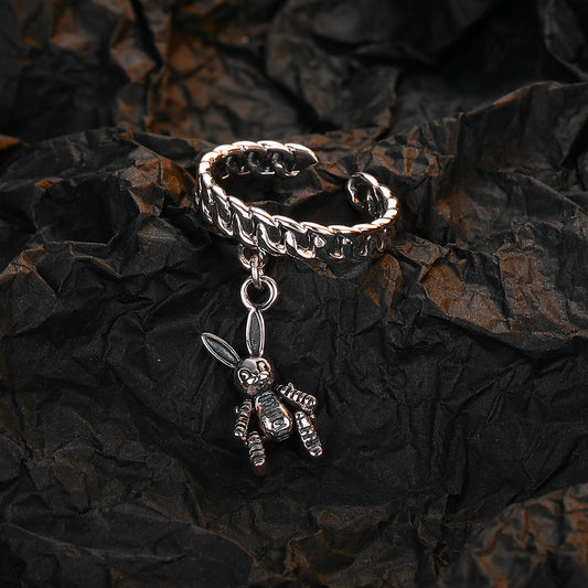 Anillo de plata de ley 925 de moda para mujer