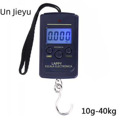 Báscula portátil de equipaje de 40 kg con gancho para pescar