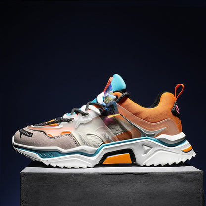 Men's Plush Dad Shoes with Reflective Laces