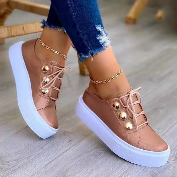 Women's Fashion Casual Board Shoes with Thick Bottom