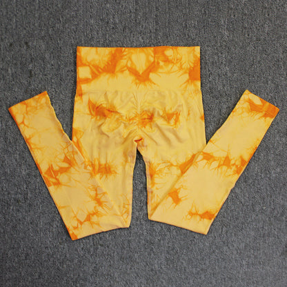Women's Tie-Dye Seamless Skinny Yoga Pants