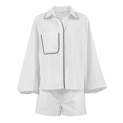 Casual Summer Cotton Linen Two-Piece Set for Women