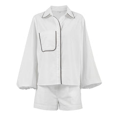 Casual Summer Cotton Linen Two-Piece Set for Women