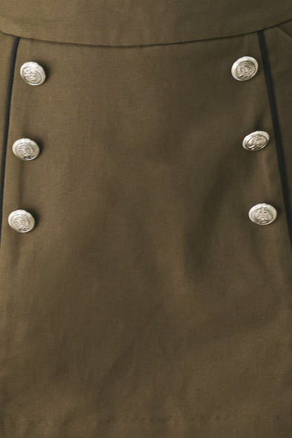 RANGER GREEN TAILORED WOVEN SKORT