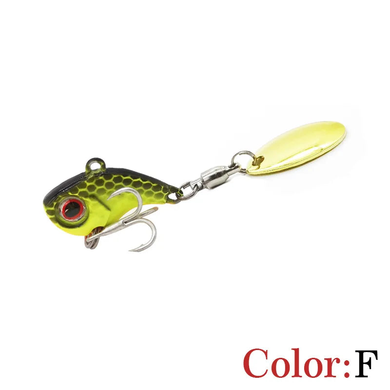 Fishing Lures Wobble Rotating Metal Vib Vibration Tail Winter Fishing 5g 10g15g20g Artificial Hard Baits Jig Spinner Spoon Pesca
