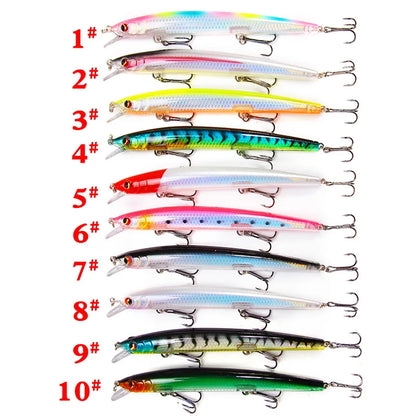 1PC Long Shot 135mm/15.4g Minnow Fishing Lures Flying Fish Classic Wobblers Plastic Hard Crankbait Carp Pike Fishing Tackle
