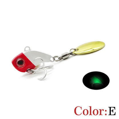 Fishing Lures Wobble Rotating Metal Vib Vibration Tail Winter Fishing 5g 10g15g20g Artificial Hard Baits Jig Spinner Spoon Pesca