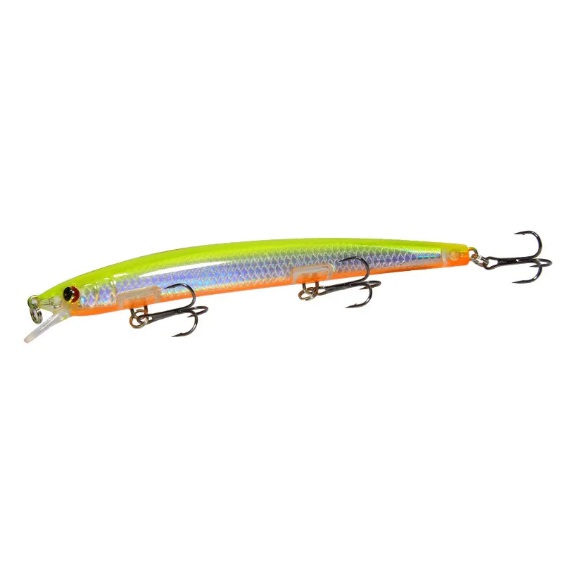 1PC Long Shot 135mm/15.4g Minnow Fishing Lures Flying Fish Classic Wobblers Plastic Hard Crankbait Carp Pike Fishing Tackle