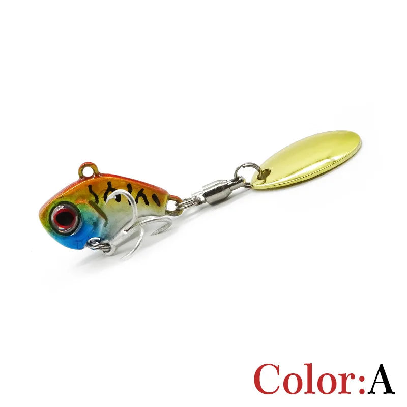 Fishing Lures Wobble Rotating Metal Vib Vibration Tail Winter Fishing 5g 10g15g20g Artificial Hard Baits Jig Spinner Spoon Pesca