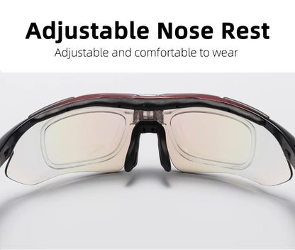 ROCKBROS Polarized Cycling Glasses  Clear Bike Glasses Eyewear UV400 Outdoor Sport Sunglasses Men Women Cycling Sunglasses