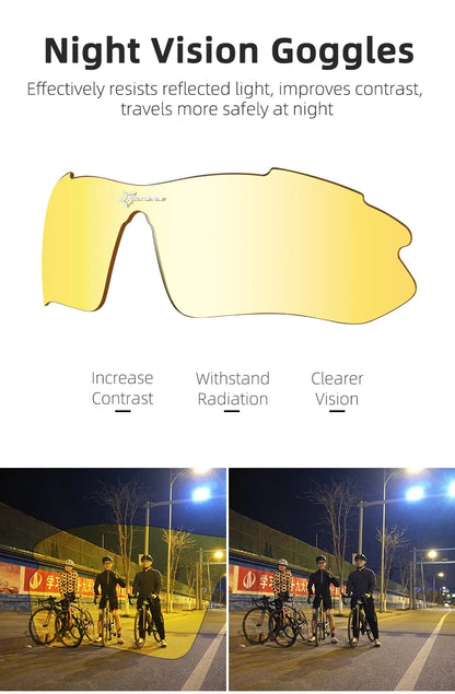 ROCKBROS Polarized Cycling Glasses  Clear Bike Glasses Eyewear UV400 Outdoor Sport Sunglasses Men Women Cycling Sunglasses