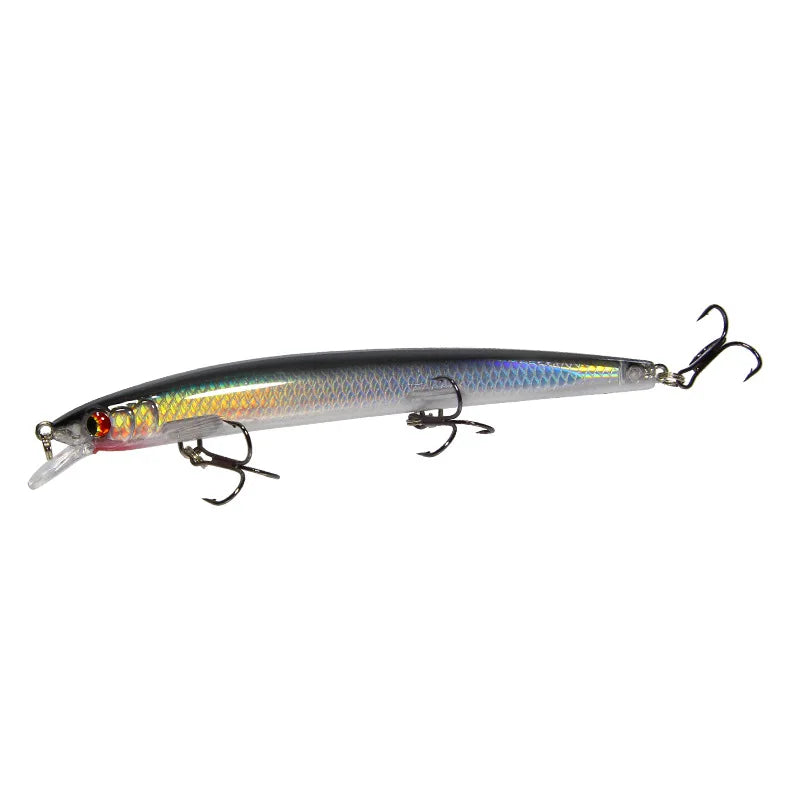 1PC Long Shot 135mm/15.4g Minnow Fishing Lures Flying Fish Classic Wobblers Plastic Hard Crankbait Carp Pike Fishing Tackle