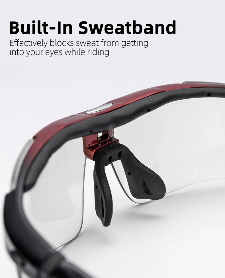 ROCKBROS Polarized Cycling Glasses  Clear Bike Glasses Eyewear UV400 Outdoor Sport Sunglasses Men Women Cycling Sunglasses