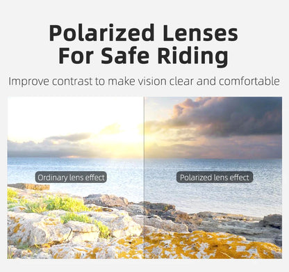 ROCKBROS Polarized Cycling Glasses  Clear Bike Glasses Eyewear UV400 Outdoor Sport Sunglasses Men Women Cycling Sunglasses