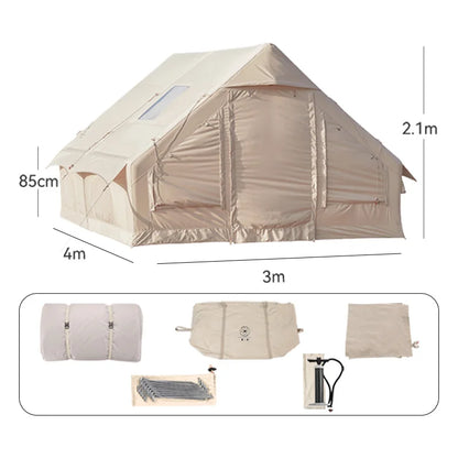 New Space Inflatable Tent Easy Setup Multi People 4 Season Waterproof Portable Family Outdoor Camping Air Tent for Adventure