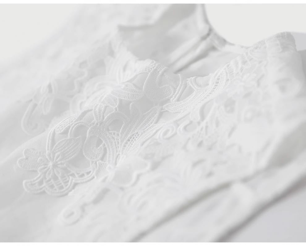 Cross-border 2025 Summer New Breathable Loose White suit Simple Breathable Top Shorts Two-piece Set