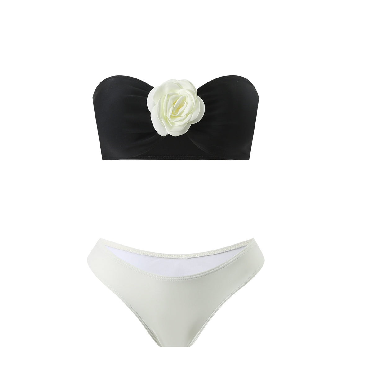 2025 European and American Color Matching New Rose Three-Piece Mesh Long Skirt Swimsuit Swimsuit Bikini Bikini