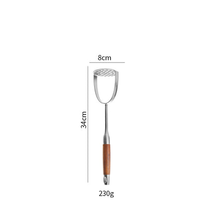 Cross-Border Kitchenware 316 Stainless Steel Spatula for Cooking Household Soup Spoon Rosewood Handle Spatula Kitchen Utensils Frying Spoon