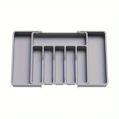 TEMU Cross-border New Expandable Utensil Tray Extended Tableware Storage Box Home Amazon