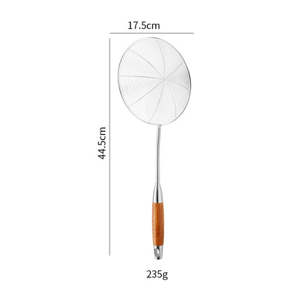 Cross-Border Kitchenware 316 Stainless Steel Spatula for Cooking Household Soup Spoon Rosewood Handle Spatula Kitchen Utensils Frying Spoon
